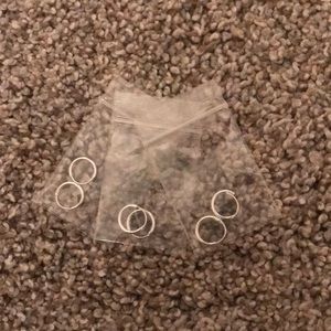 3 Sets of Hoop Earrings (1 price!)